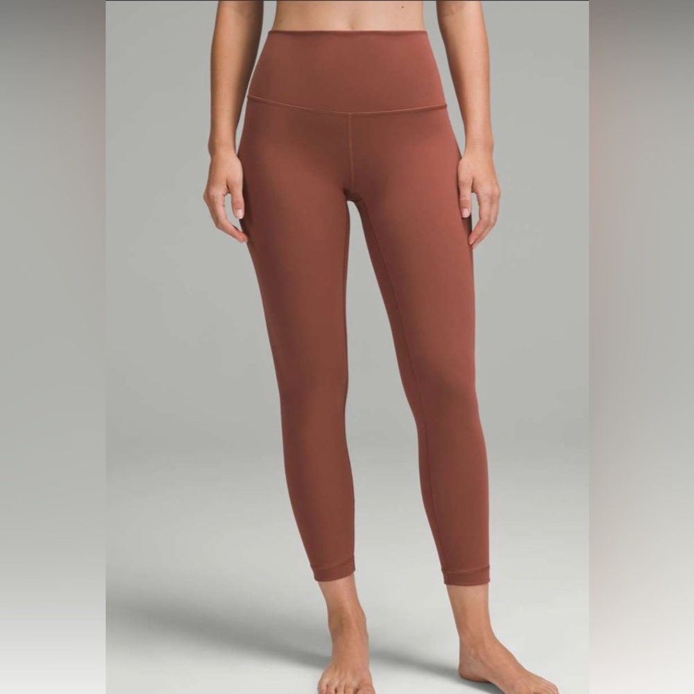 Lululemon Women's Align High-Rise Crop 23" Java Brown Capri Leggings
